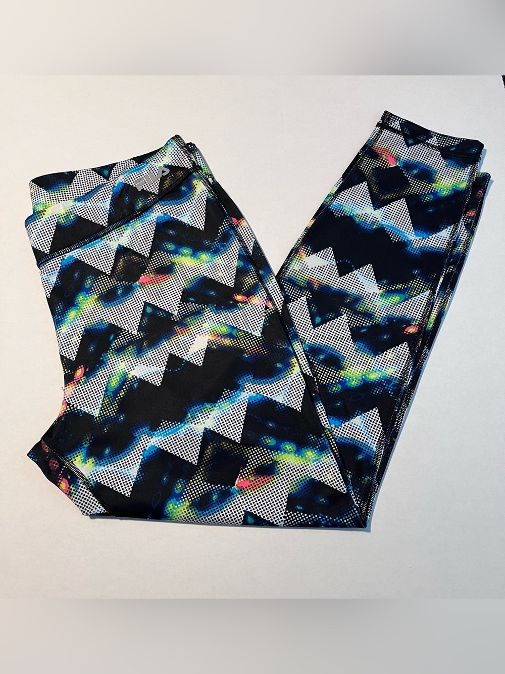 Women’s Fila Black Geo-Print Active Leggings